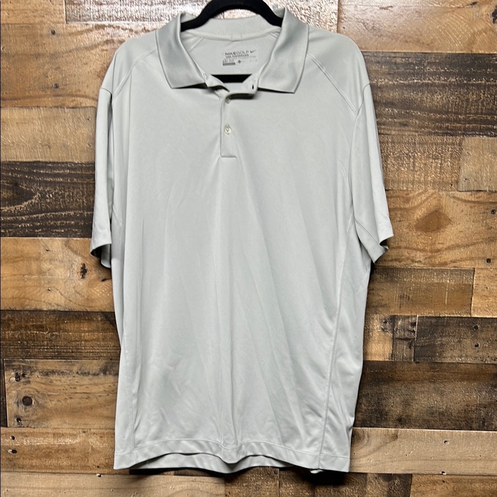 Nike Golf‎ Gray Performance Polo Shirt Men's Size XL